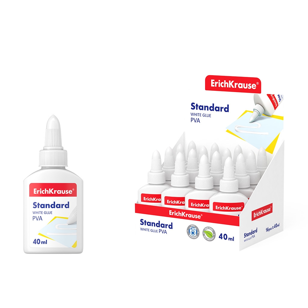 Liim PVA 40 ml Standard, müügialusel (16) | Kasseti Expert