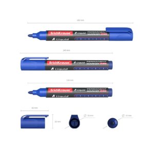 Marker Liquid  LP-600 vedela tindiga, kooniline sinine