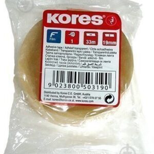 Kleeplint 19mm x 33m KORES, 16tk kartongkarbis