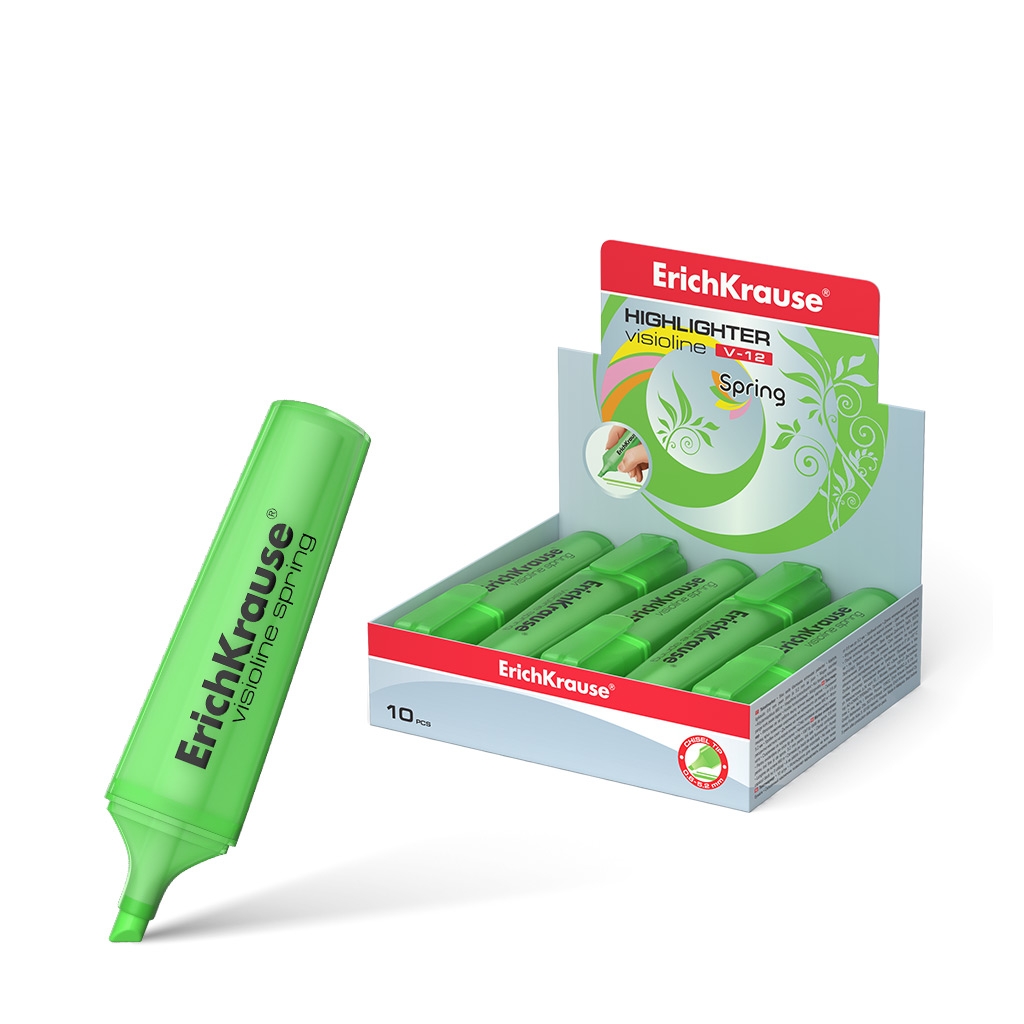 Tekstimarker Visioline V-12 Spring, 5,2 mm, roheline | Kasseti Expert