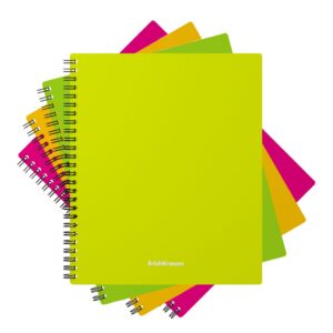 Spiraalkaustik A5 60 lehte ruut NEON, plastkaas